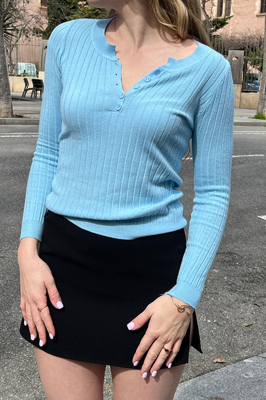 Slim Blue Cardigan